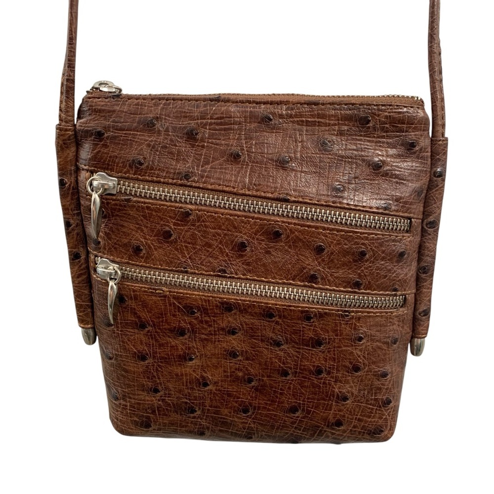 CHRISTIN Ostrich‎ Leather Crossbody Bag - Made in South Africa